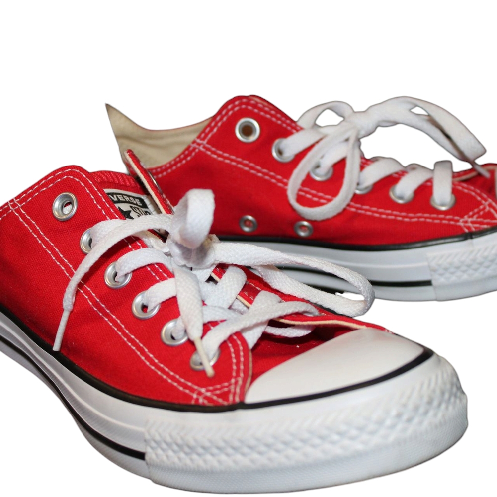 Converse Women's Red Canvas Sneakers